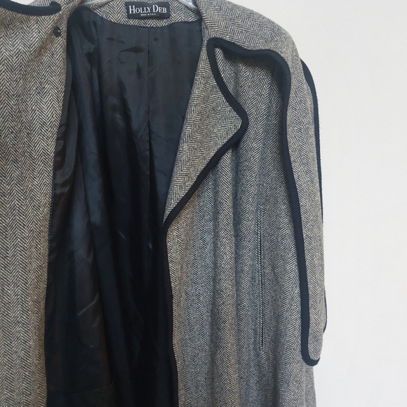 HOLLY DEB Vintage Cape Coat 40s Style Wool Blend. - Picture 9 of 16